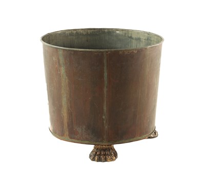 Lot 527 - A 19TH CENTURY COPPER LOG BIN
