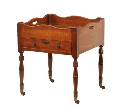 Lot 1290 - AN UNUSUAL GEORGE III MAHOGANY BUTLER'S STAND