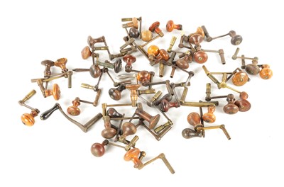 Lot 1005 - A COLLECTION OF FORTY-EIGHT 18TH-CENTURY LONGCASE CLOCK KEYS