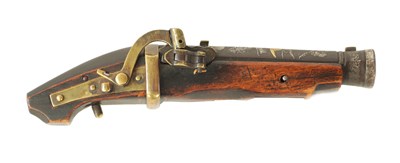 Lot 472 - A RARE 19TH CENTURY MINIATURE JAPANESE MATCHLOCK PISTOL
