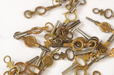 Lot 916 - A COLLECTION OF 50 POCKET WATCH KEYS