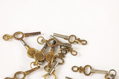 Lot 916 - A COLLECTION OF 50 POCKET WATCH KEYS