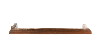 Lot 1097 - A GOOD 1930/40'S ROBERT 'MOUSEMAN' THOMPSON ADZED OAK HEARTH KERB