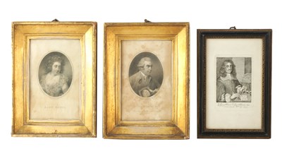 Lot 824 - A PAIR OF EARLY 19TH CENTURY OVAL PORTRAIT ENGRAVINGS OF 'Sir JOSEPH BANKS Bar' AND 'LADY BANKS'