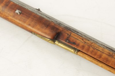 Lot 479 - AN EARLY 19TH CENTURY AMERICAN KENTUCKY FLINTLOCK RIFLE BY ARMSTRONG OF PHILADELPHIA