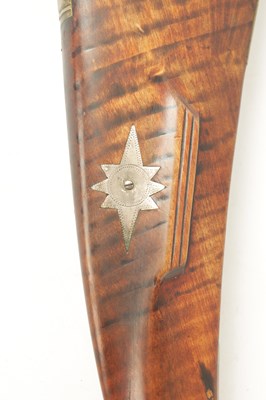 Lot 479 - AN EARLY 19TH CENTURY AMERICAN KENTUCKY FLINTLOCK RIFLE BY ARMSTRONG OF PHILADELPHIA