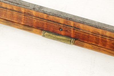 Lot 479 - AN EARLY 19TH CENTURY AMERICAN KENTUCKY FLINTLOCK RIFLE BY ARMSTRONG OF PHILADELPHIA