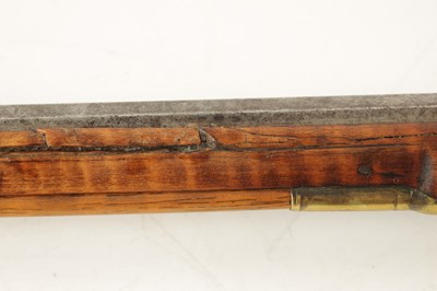 Lot 479 - AN EARLY 19TH CENTURY AMERICAN KENTUCKY FLINTLOCK RIFLE BY ARMSTRONG OF PHILADELPHIA