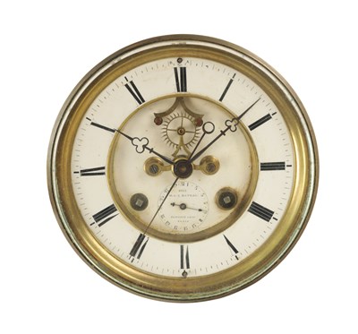 Lot 1051 - GEAN BAPTISTE JELLETREZE PARIS NO. 6315. A 19TH CENTURY FRENCH SPRING DRIVEN MOVEMENT WITH SWEEPING SECONDS AND CALENDAR WORK