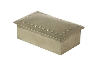 Lot 537 - AN ARTS AND CRAFTS LIBERTY'S STYLE PEWTER BOX