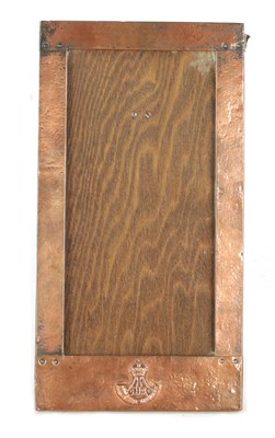 Lot 543 - AN ARTS AND CRAFTS COPPER FRAMED PICTURE FRAME IN THE LIBERTYS STYLE
