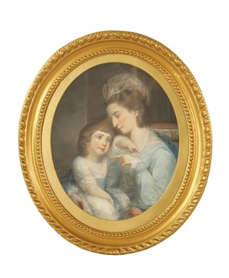 Lot 771 - DANIEL GARDNER (BRITISH, 1750 - 1805) OVAL PASTEL PORTRAIT