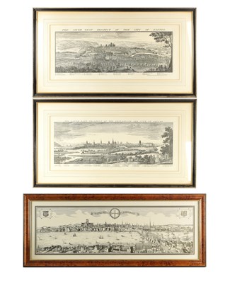 Lot 887 - A PAIR OF 19TH CENTURY CITY LANDSCAPE ENGRAVINGS OF OXFORD AND EXETER