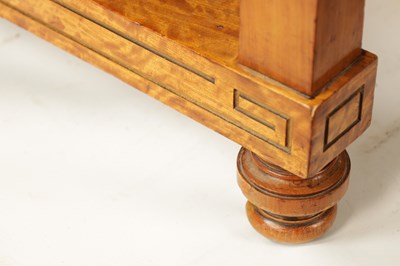 Lot 1329 - A FINE EXHIBITION QUALITY OVERSIZED 19TH CENTURY PAINTED SATINWOOD POP-UP PIANO TOP DAVENPORT ATTRIBUTED TO WRIGHT AND MANSFIELD