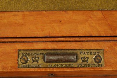 Lot 1329 - A FINE EXHIBITION QUALITY OVERSIZED 19TH CENTURY PAINTED SATINWOOD POP-UP PIANO TOP DAVENPORT ATTRIBUTED TO WRIGHT AND MANSFIELD