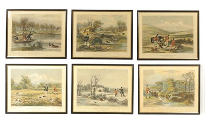 Lot 785 - A SETY OF SIX 19TH CENTURY SPORTING PRINTS