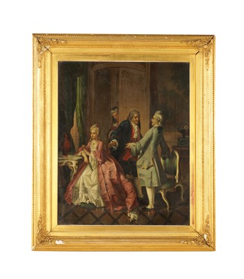 Lot 854 - A LATE 19TH CENTURY CONTINENTAL OIL ON CANVAS