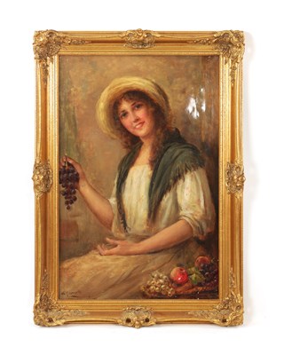 Lot 857 - WILLIAM JOSEPH CARROLL, A 19TH CENTURY HALF LENGTH PORTRAIT OF A YOUNG LADY