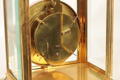 Lot 964 - A LATE 19TH CENTURY FOUR-GLASS 400-DAY MANTEL CLOCK WITH BAROMETER
