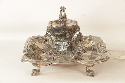 Lot 426 - AN IMPRESSIVE LARGE 20TH CENTURY ITALIAN SOLID SILVER ELECTRIC WINE FOUNTAIN CENTERPIECE CIRCA 1950