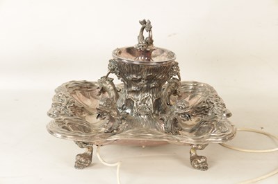 Lot 426 - AN IMPRESSIVE LARGE 20TH CENTURY ITALIAN SOLID SILVER ELECTRIC WINE FOUNTAIN CENTERPIECE CIRCA 1950