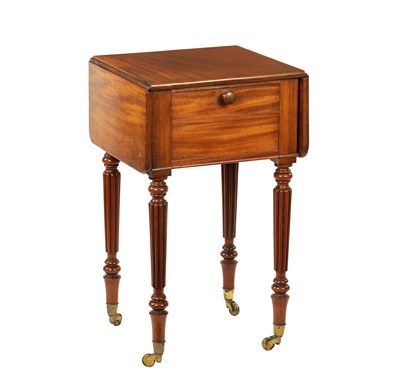 Lot 1313 - GILLOWS. A 19TH CENTURY MAHOGANY 'DECEPTION' WORK TABLE