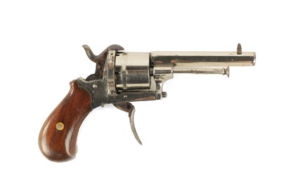 Lot 315 - A LATE 19TH CENTURY 7MM DOUBLE ACTION POCKET PISTOL REVOLVER