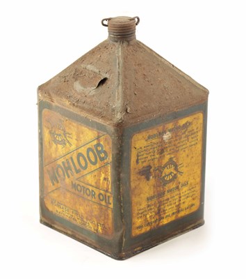 Lot 14 - AN EARLY MOHLOOB MOTOR OIL PYRAMID CAN
