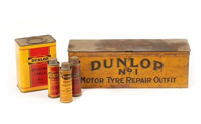 Lot 19 - A COLLECTION OF VINTAGE DUNLOP TYRE REPAIR ACCESSORIES