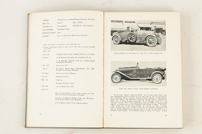 Lot 59 - ‘THE BUGATTI BOOK’ HARDBACK COMPILED BY BARRY EAGLESFIELD