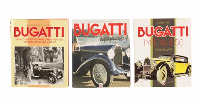 Lot 47 - A COLLECTION OF THREE BUGATTI HARDBACK BOOKS BY BARRIE PRICE