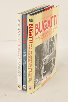 Lot 47 - A COLLECTION OF THREE BUGATTI HARDBACK BOOKS BY BARRIE PRICE