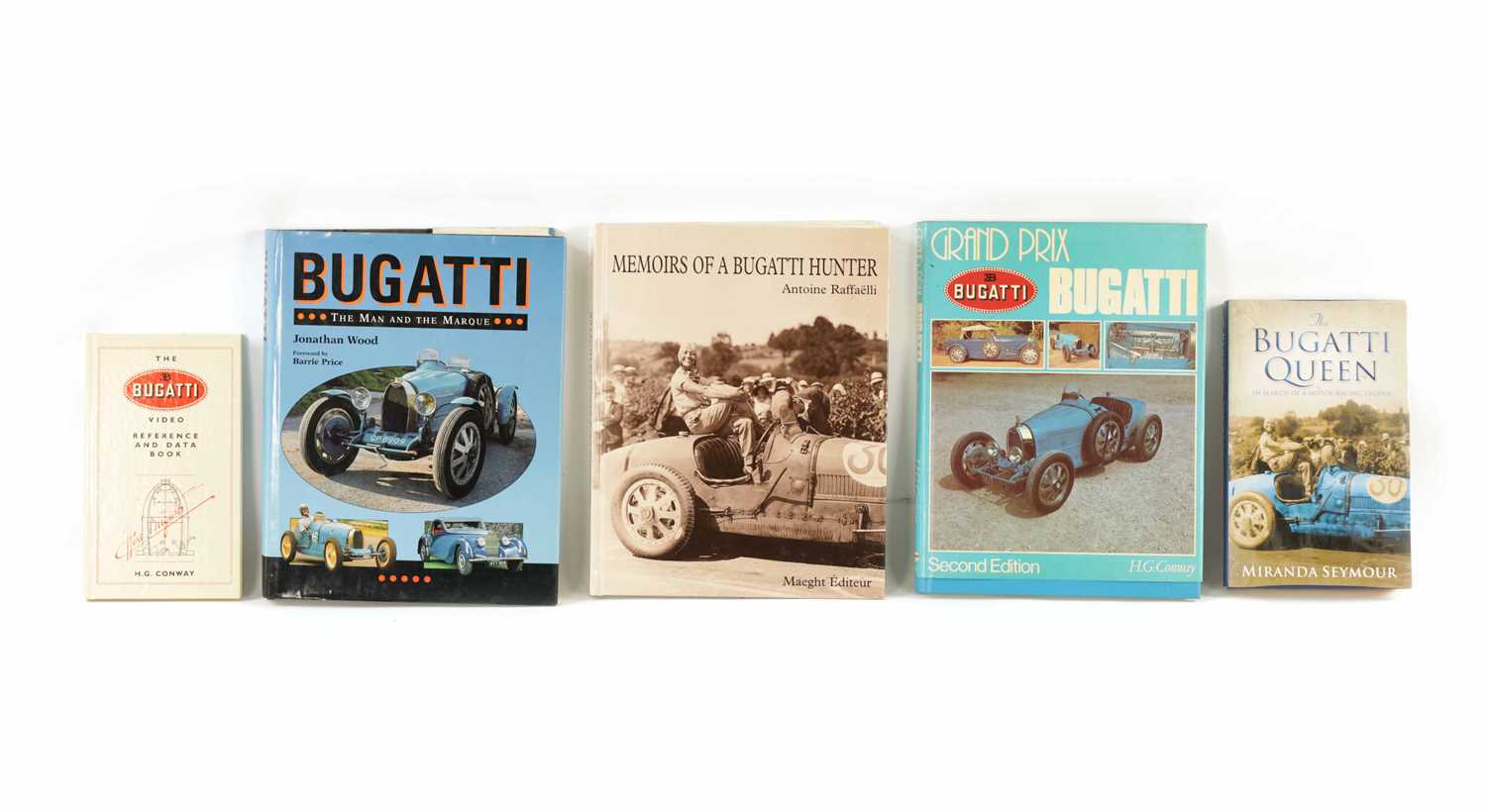 Lot 49 - A COLLECTION OF FOUR BUGATTI HARDBACK BOOKS