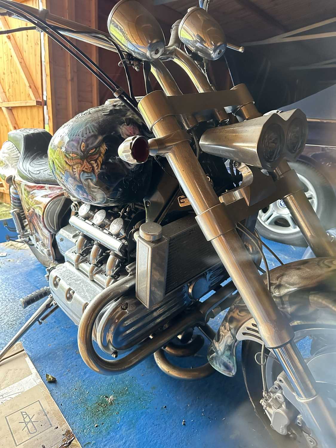 Lot 105 - A CUSTOM-BUILT HONDA VALKYRIE MOTORBIKE BASED ON THE 1500CC HONDA GOLDWING