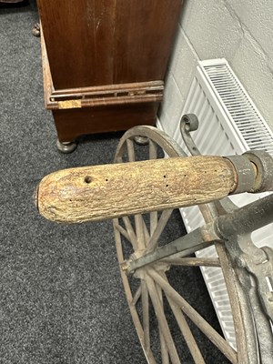 Lot 101 - A MID 19TH CENTURY "BONESHAKER" BICYCLE