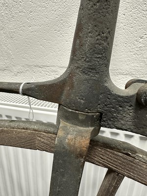 Lot 101 - A MID 19TH CENTURY "BONESHAKER" BICYCLE