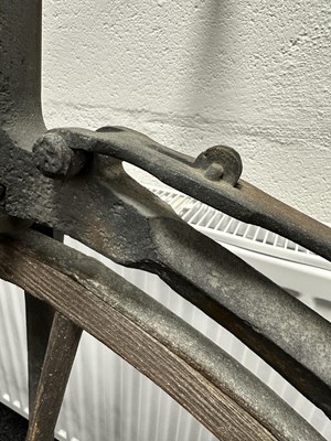 Lot 101 - A MID 19TH CENTURY "BONESHAKER" BICYCLE