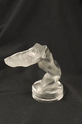 Lot 1 - A RENE LALIQUE 'CHRYSIS' CLEAR GLASS CAR MASCOT