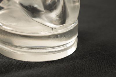 Lot 1 - A RENE LALIQUE 'CHRYSIS' CLEAR GLASS CAR MASCOT
