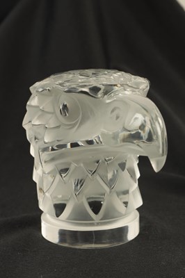 Lot 29 - A RENE LALIQUE 'TETE D'AIGLE' CLEAR AND FROSTED GLASS CAR MASCOT