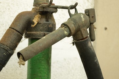 Lot 42 - A VINTAGE 'POWER' HAND CRANKED PETROL PUMP