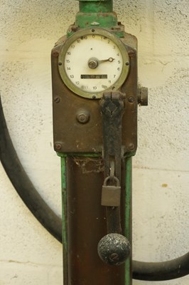Lot 42 - A VINTAGE 'POWER' HAND CRANKED PETROL PUMP
