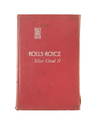 Lot 44 - AN ORIGINAL ROLLS ROYCE SILVER CLOUD II OWNERS HANDBOOK