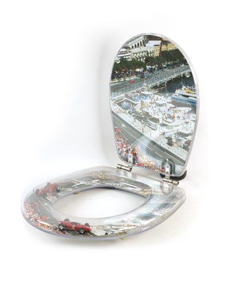 Lot 79 - A FERRARI THEMED TOILET SEAT