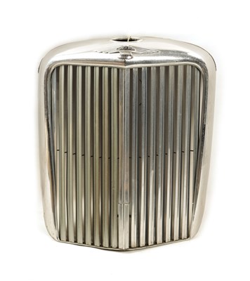 Lot 32 - A VINTAGE JAGUAR 3 1/2 LITRE CHROMED RADIATOR GRILL