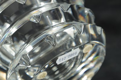 Lot 15 - TWO BACCARAT CRYSTAL GLASS VASES