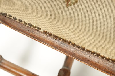 Lot 1409 - A MATCHED PAIR OF GEORGE I WALNUT SIDE CHAIRS OF SMALL SIZE
