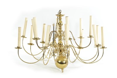 Lot 454 - A LARGE 20TH CENTURY BRASS HANGING LIGHT