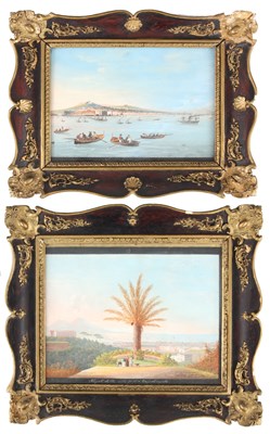 Lot 389 - A PAIR OF LATE 19TH CENTURY GOUACHE LANDSCAPES...