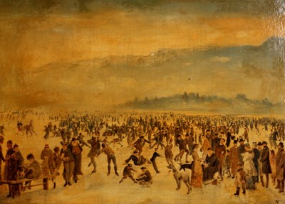 Lot 399 - FRANS - NEDLER  OIL ON CANVAS on the Danube,...